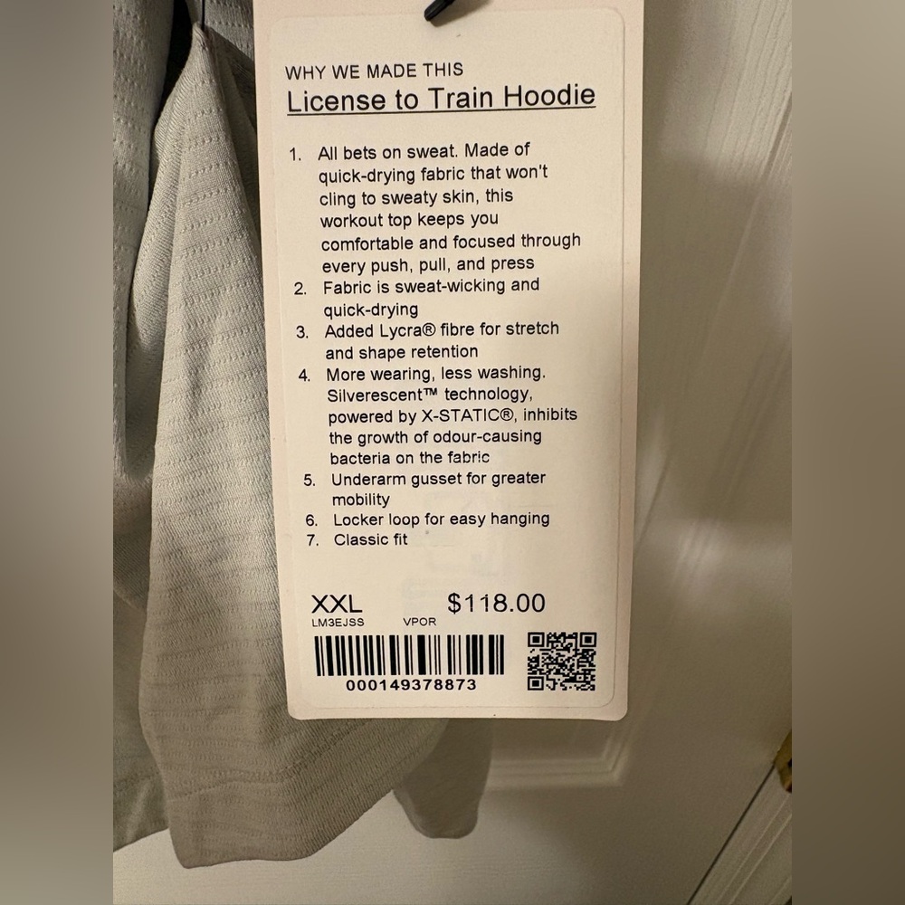 Lululemon Men’s License to Train Hoodie - BRAND NEW WITH TAGS - Picture 7 of 8
